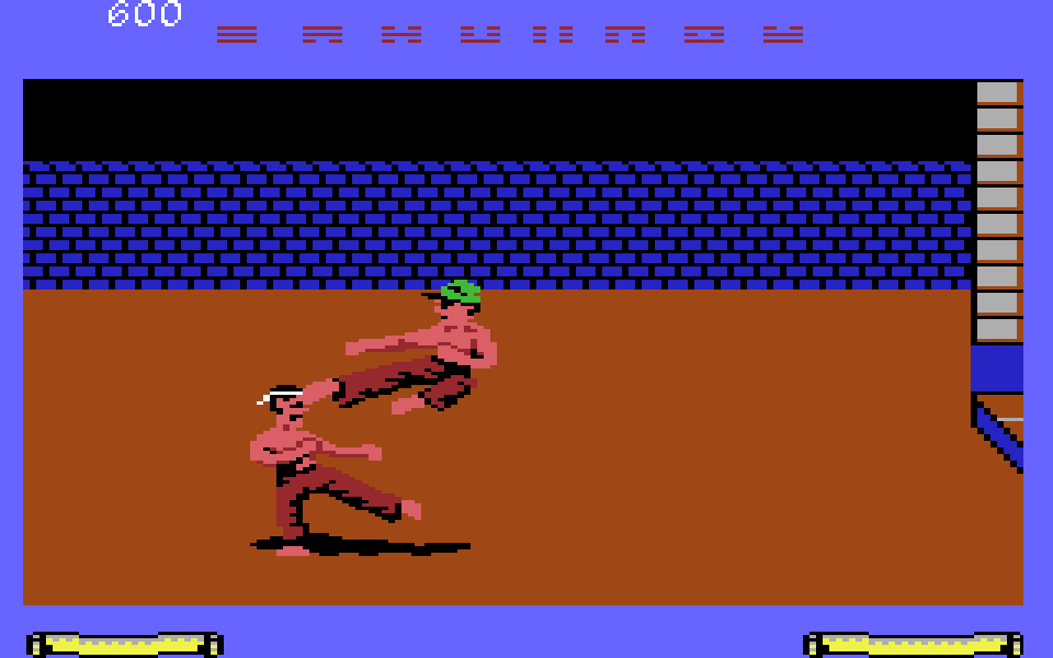 Fist II on the C64, a fight