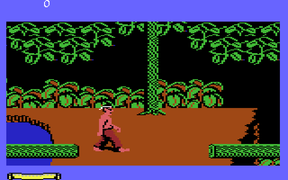 Fist II on the C64, in the forest