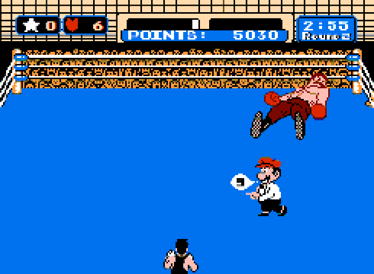 Punch-Out!! on the NES, Mario counts