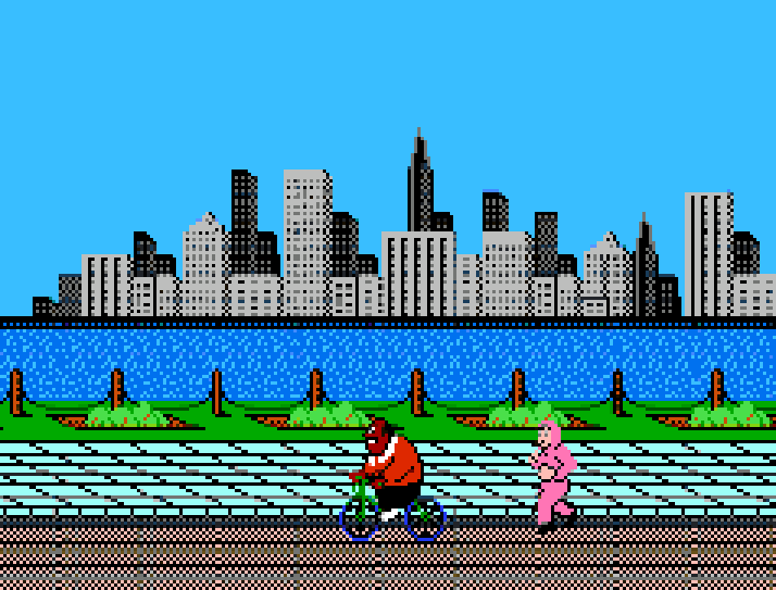 Punch-Out!! on the NES, training with Doc Louis