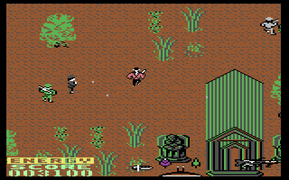 Rambo on the C64, in the jungle
