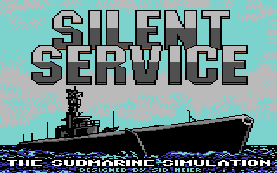 Silent Service on the C64, title screen