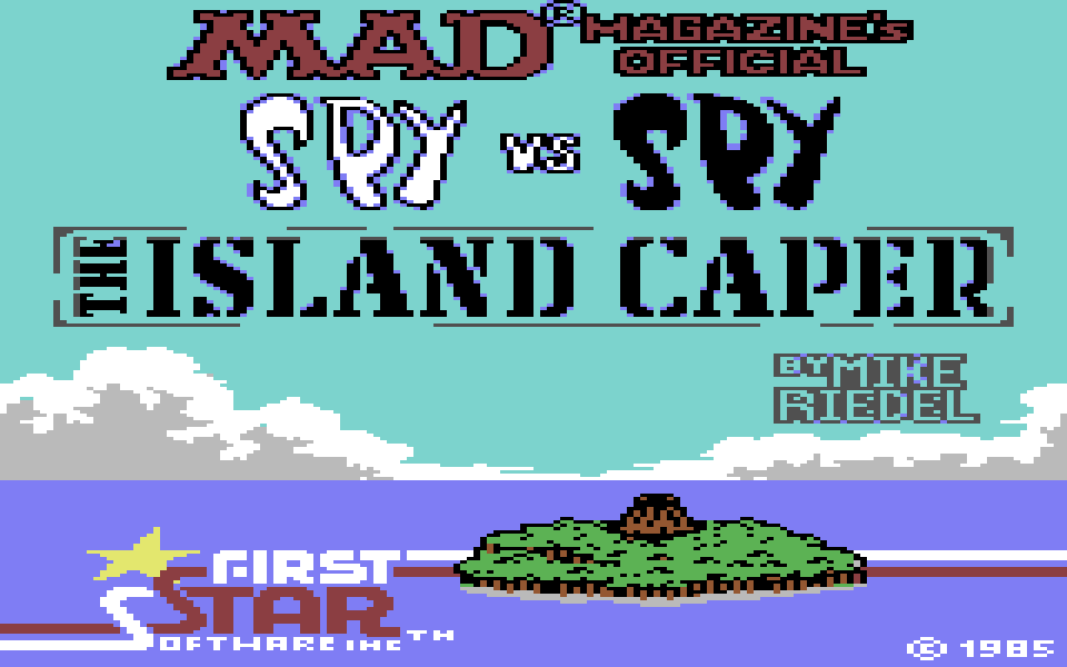 Spy vs. Spy II on the C64, title screen